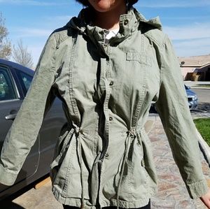 Green army jacket